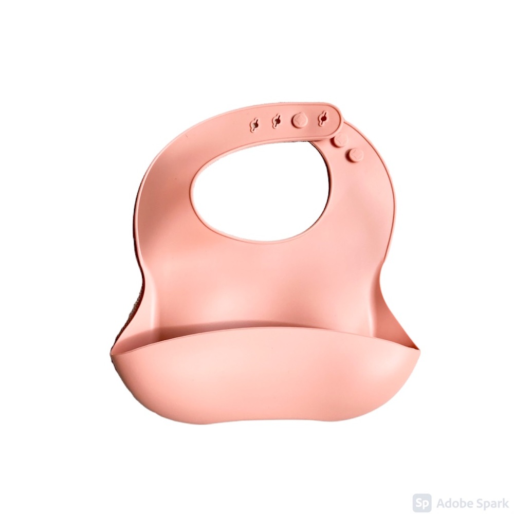 CLOSEOUT HP 6 piece silicone feeding set- Muted Pink - Picture 5 of 9